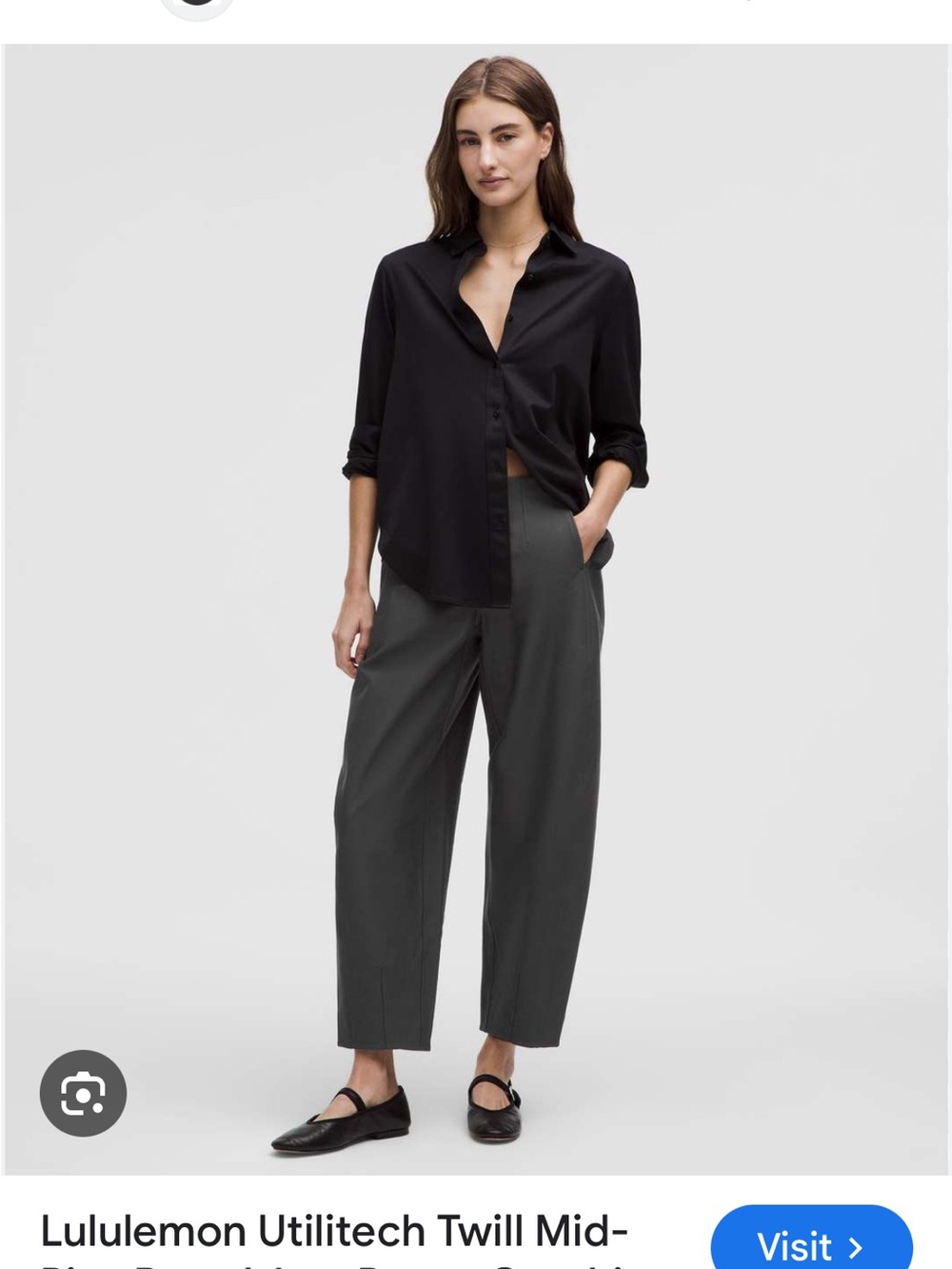 lululemon utilitech twill barrel leg trousers - Picture 4 of 8